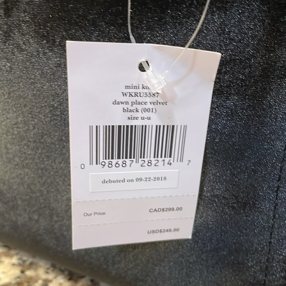 Kate Spade black velvet Kona crossbody handbag small NEW purse shoulder bag - Picture 9 of 9